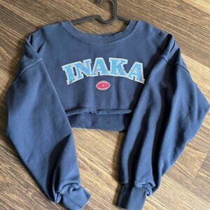 Inaka Power Women's Cropped Crewneck Sweater